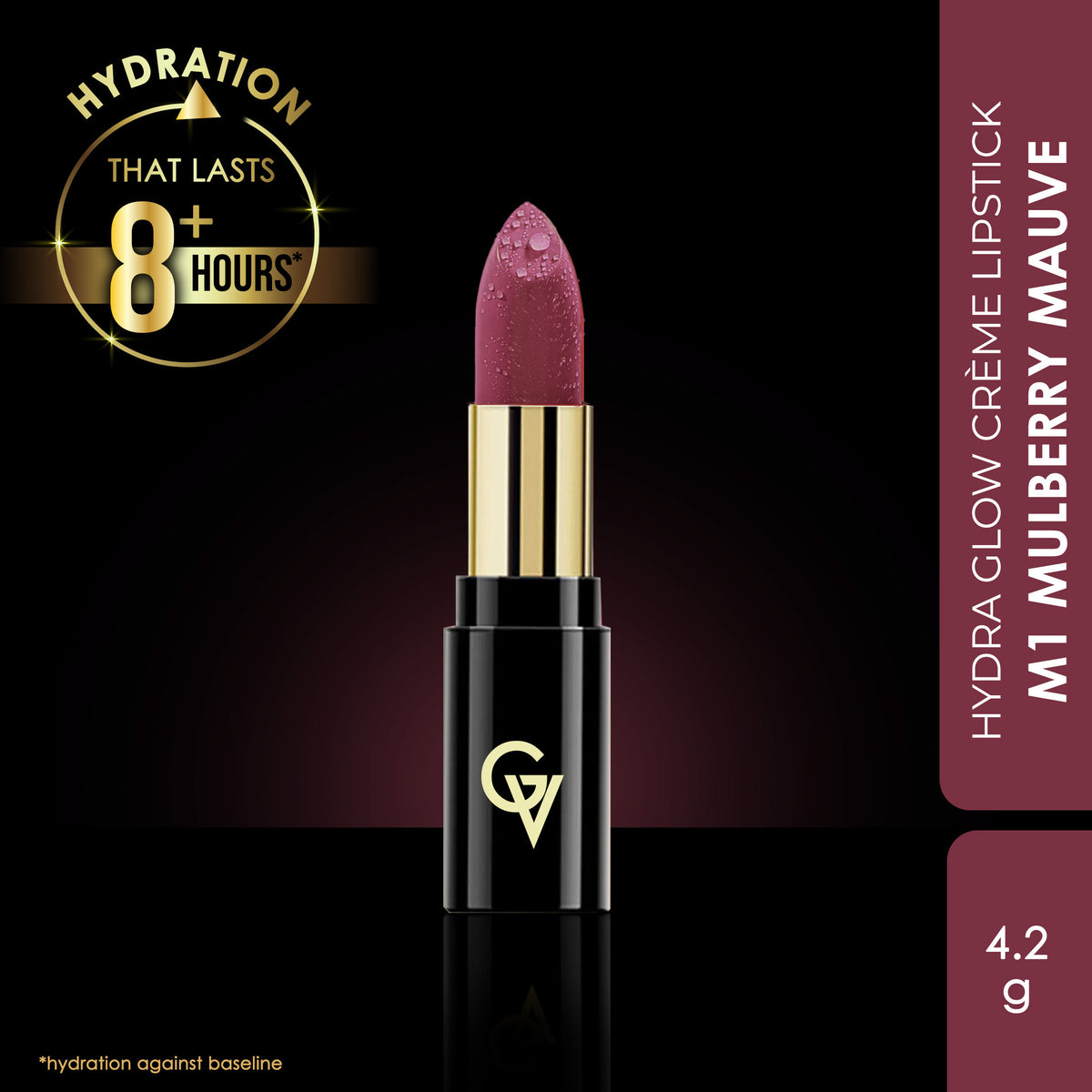 Good Vibes HydraGlow Creme Lipstick | Avocado Oil & Vitamin E | Mulberry Mauve (M1) - (4.2 gm) - Good Vibes
