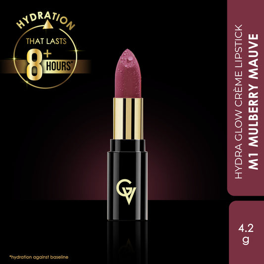 Good Vibes HydraGlow Creme Lipstick | Avocado Oil & Vitamin E | Mulberry Mauve (M1) - (4.2 gm) - Good Vibes