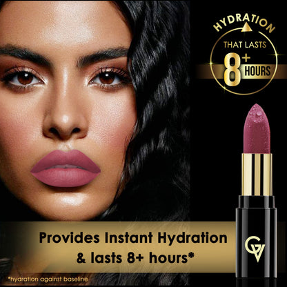 Good Vibes HydraGlow Creme Lipstick | Avocado Oil & Vitamin E | Mulberry Mauve (M1) - (4.2 gm) - Good Vibes image 4