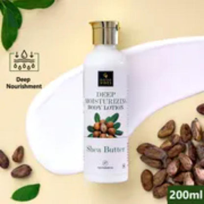 Good Vibes Shea Butter Body Care Duo (Shea Butter & Cocoa Creamy Care Shower Gel-200 ml + Shea Butter Deep Moisturizing Body Lotion-200 ml Combo of 2 - Good Vibes image 3