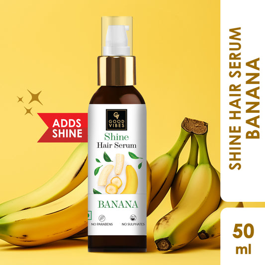Good Vibes Banana Shine Hair Serum- (50 ml) - Good Vibes