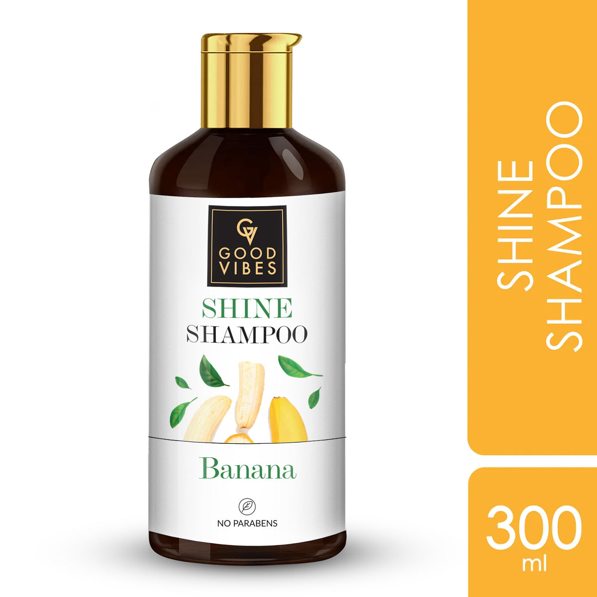 Good Vibes Banana Shine Shampoo | Nourishing, Moisturizing |No Parabens, No Animal Testing (300 ml) - Good Vibes