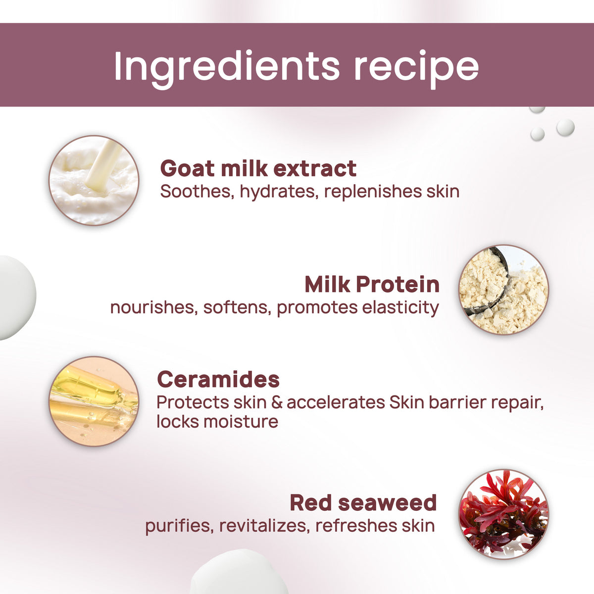 Good Vibes Skin Repair Milk Combo with Power of Ceramides | Face wash 100ml & Night Cream 50g | Suitable for Dry Skin - Combo of 2 - Good Vibes image 5