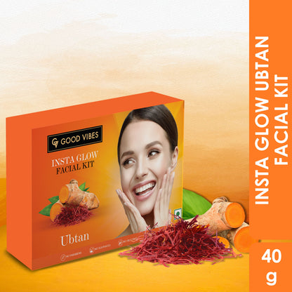 Good Vibes Ubtan Insta Glow Facial Kit (40 gm) - Good Vibes