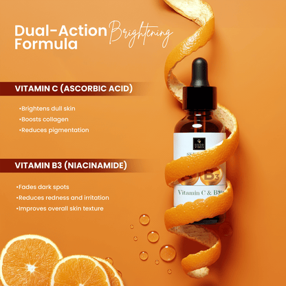 Good Vibes Vitamin C & B3 (Niacinamide) Skin Glow Face Serum | Free 50% Product Extra| With Orange | Easy Absorption | No Parabens, No Silicones, No Sulphates, No Animal Testing (15 ml) - Good Vibes image 3