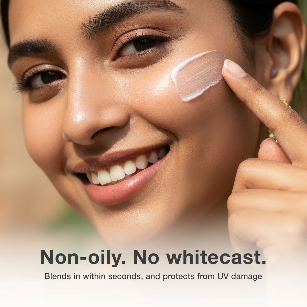 Good Vibes Vitamin C SPF 50 PA++++ Sunscreen | Brightening & Hydrating | 3% Niacinamide + Hyaluronic Acid | No White Cast, Lightweight & Non-Sticky | Daily Glow Sun Protection For All Skin Types – 50 gm - Good Vibes image 5
