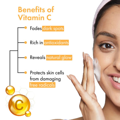 Good Vibes Vitamin C Glow Foaming Facewash | Brightening, Skin Illuminating (150 ml) - Good Vibes image 2