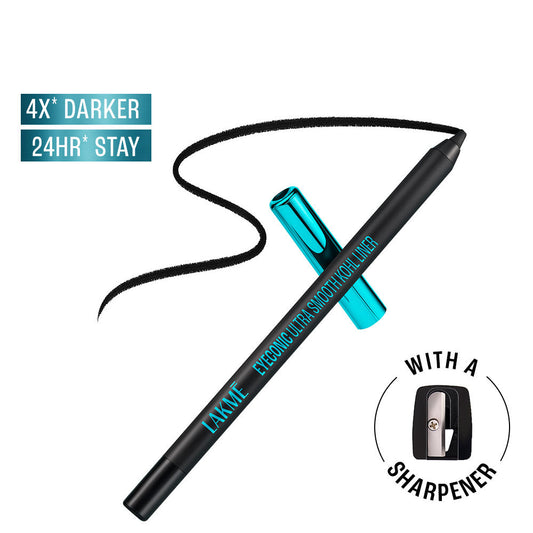 Lakme 9-5 Eyeconic Ultra Smooth Kohl Liner - Intense Black, 1.2 g