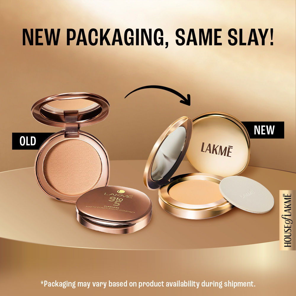 Lakme 9-5 Fashionista Collection Powerplay Matte Compact Melon (8 g) - Image 3