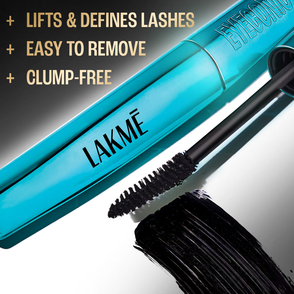 Lakme 9 to 5 Eyeconic Curling Mascara, Smudge-Proof, Waterproof, lasts upto 24 Hrs - Black (9 ml) - Image 4