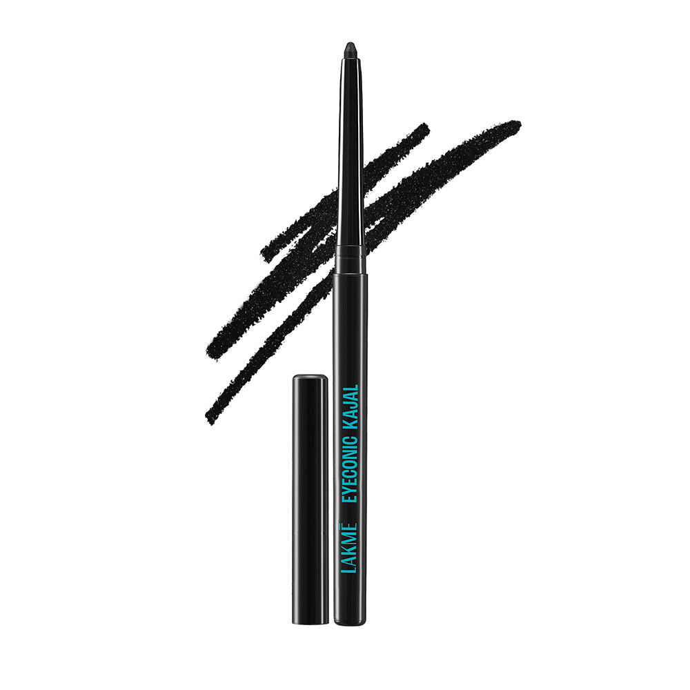 Lakme 9 to 5 Eyeconic Kajal, Waterproof, Smudge-Proof, lasts 24 Hrs, Sparkling Black, 0.35 g - Image 2