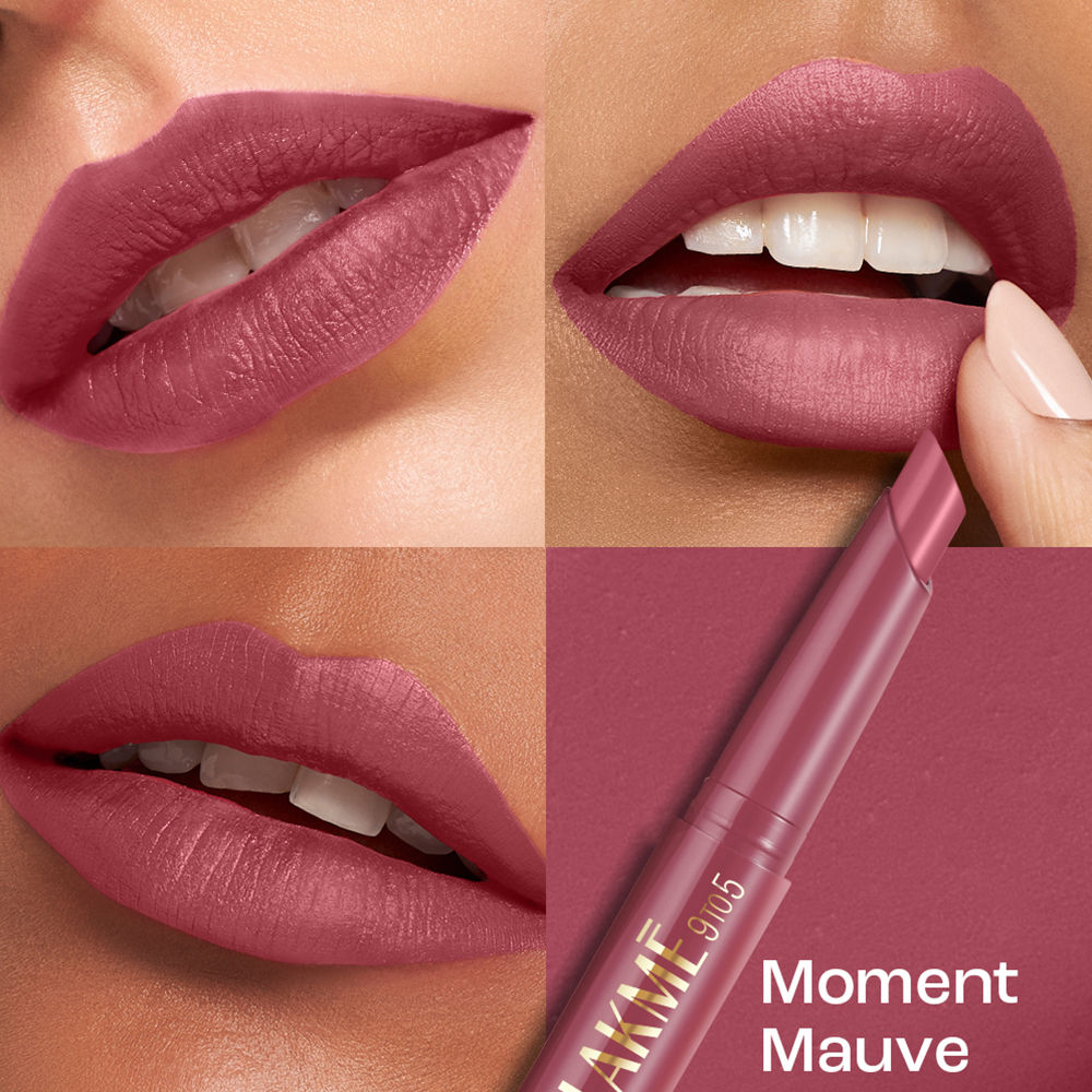 Lakme 9 to 5 Forever Matte Lip Crayon, Moment Mauve, 1.1 g with Vitamin C, Long-lasting Hydration - Image 4
