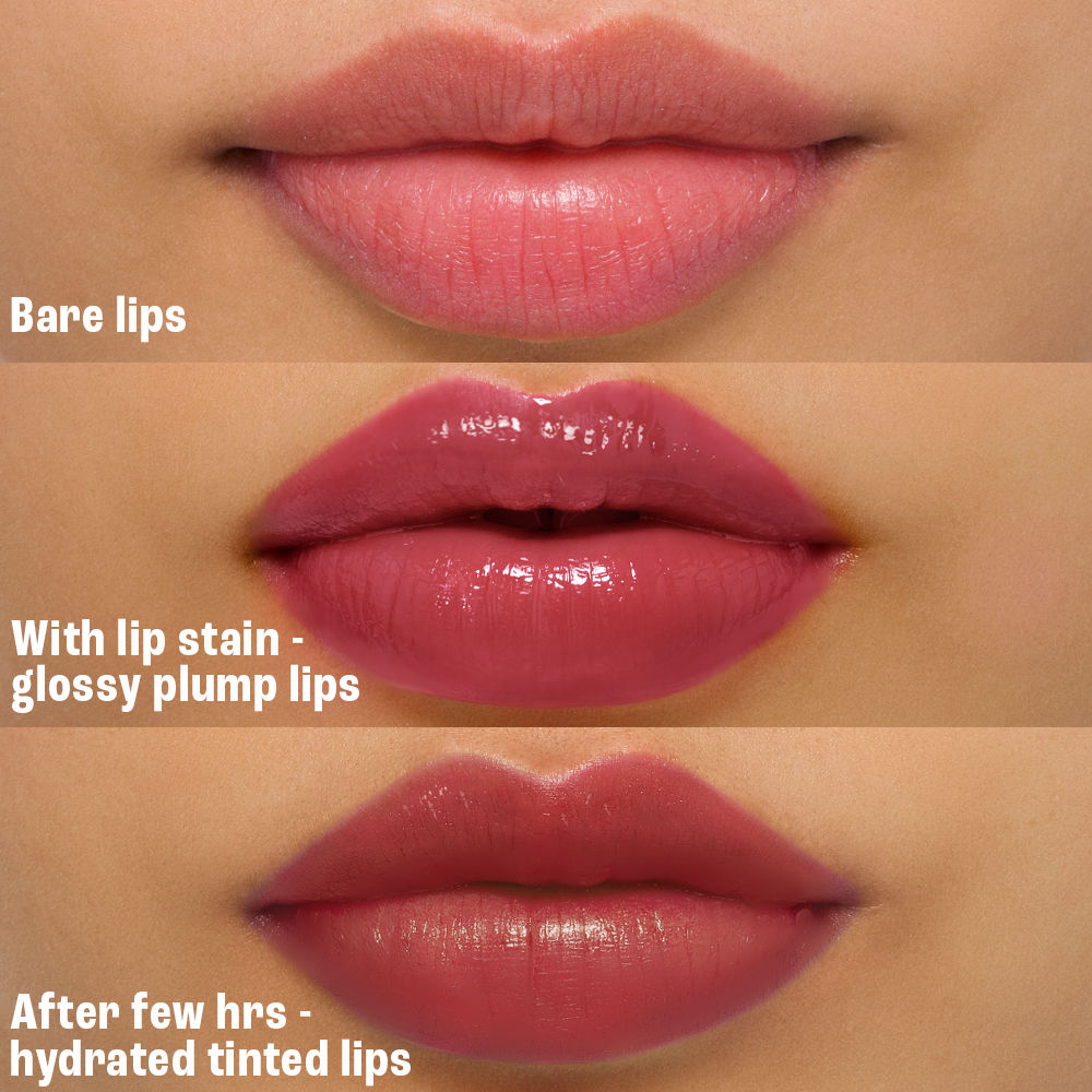 Lakme 9 to 5 Hya Beach Edit Lip Gloss Stain - 2 Rosy Sunday, Hydrating, Long-Lasting, SPF 15, 10 ml - Image 4