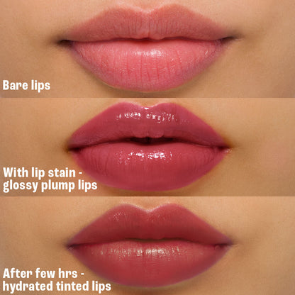 Lakme 9 to 5 Hya Beach Edit Lip Gloss Stain - 2 Rosy Sunday, Hydrating, Long-Lasting, SPF 15, 10 ml - Image 4