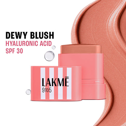 Lakme 9 to 5 Hya Beach Edit SPF Blush Pink Afterhours, Creamy Texture, Travel-friendly, 8.6 g