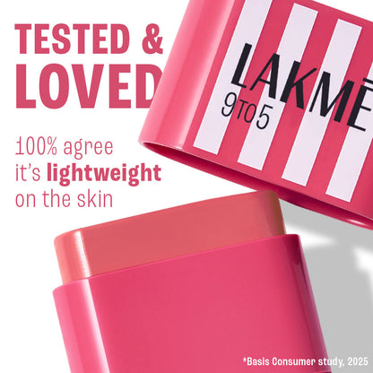 Lakme 9 to 5 Hya Beach Edit SPF Blush Pink Afterhours, Creamy Texture, Travel-friendly, 8.6 g - Image 3