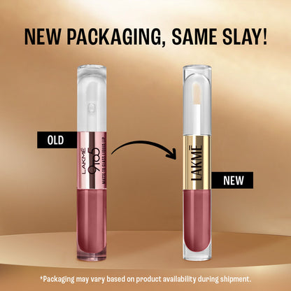 Lakme 9 to 5 Double Duty Matte to Glass Liquid Lip - Sweet Praline, 7.6 ml - Image 3