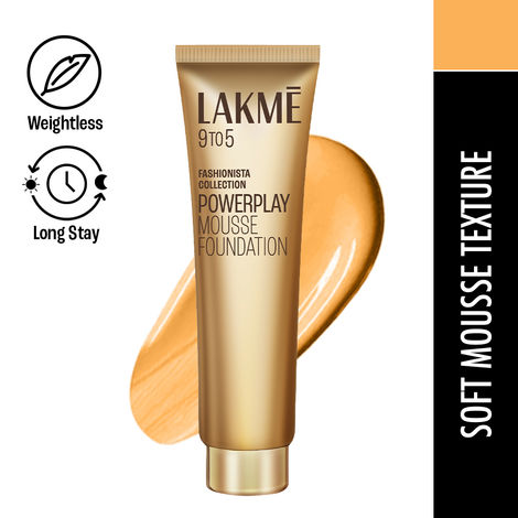 Lakme 9 to 5 Powerplay Mousse Foundation - Beige Vanilla (25 g)