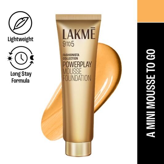 Lakme 9 To 5 Powerplay Matte Mousse Foundation - Beige Vanilla 02 (6 g)