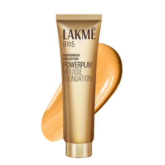 Lakme 9 To 5 Powerplay Matte Mousse Foundation - Beige Vanilla 02 (6 g) - Image 2