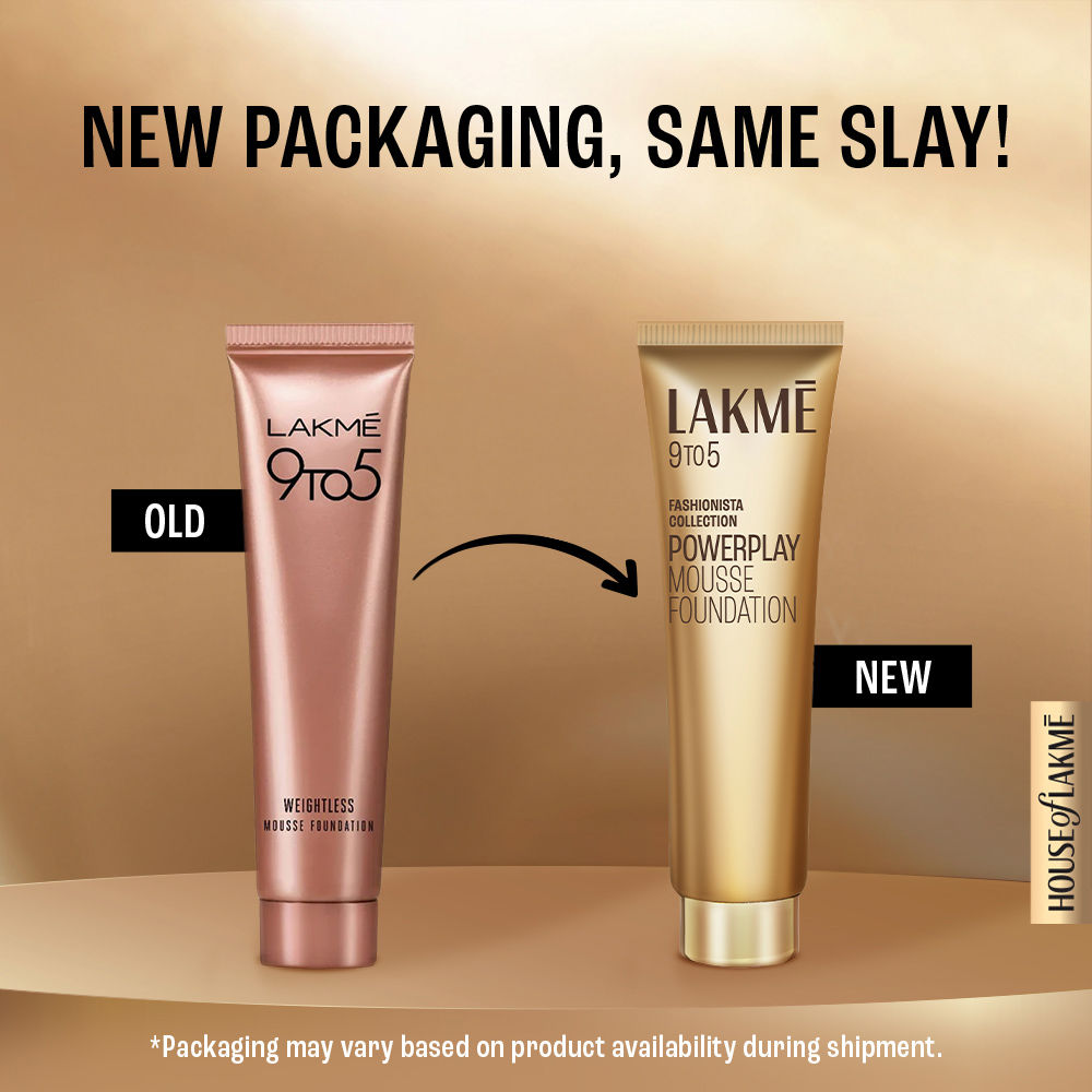 Lakme 9 To 5 Powerplay Matte Mousse Foundation - Beige Vanilla 02 (6 g) - Image 3