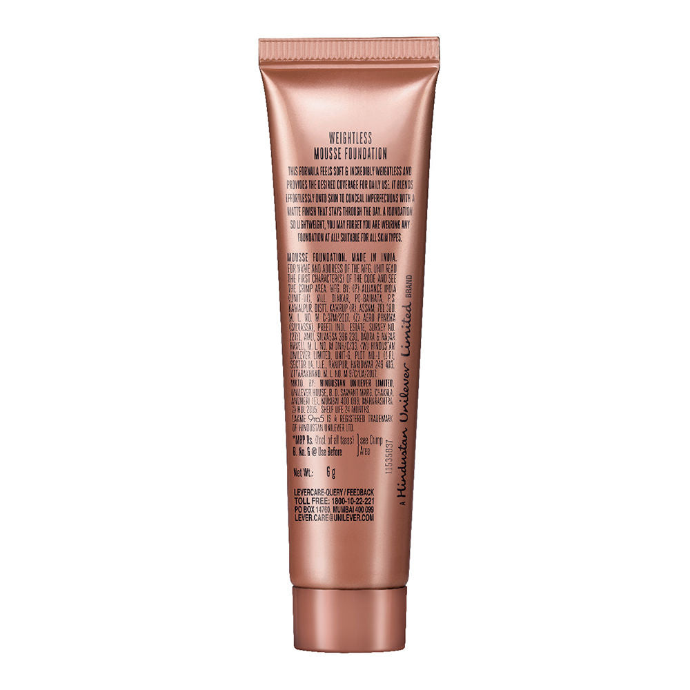 Lakme 9 To 5 Powerplay Matte Mousse Foundation - Beige Vanilla 02 (6 g) - Image 4