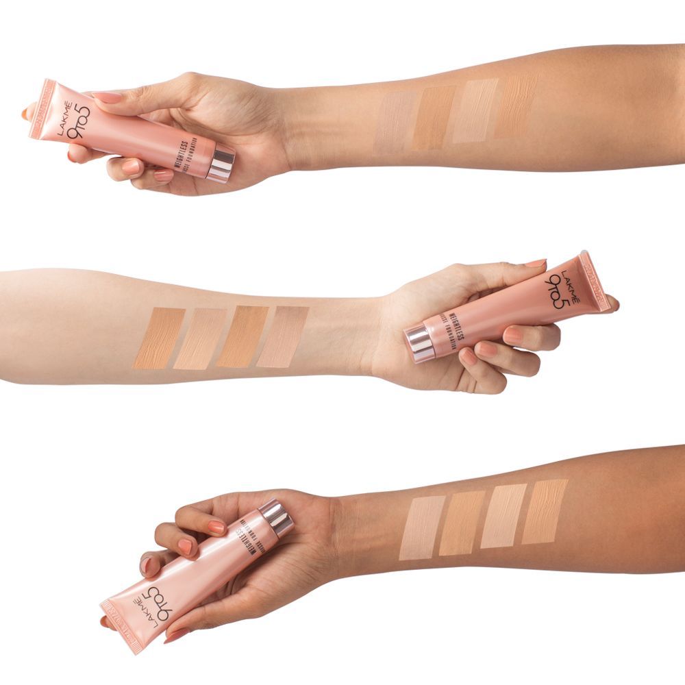 Lakme 9 To 5 Weightless Mousse Foundation - Rose Ivory (25 g) - Image 4