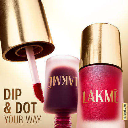 Lakme 9to5 Double Duty Lip & Cheek Water Stain Sunset Kiss - Transfer-Proof, Easy to Apply, Long-Lasting - 9 ml - Image 5