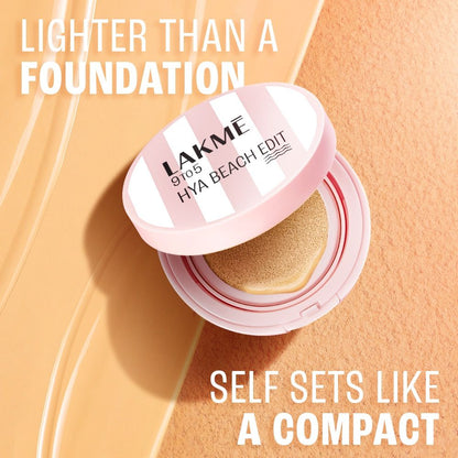 Lakme 9to5 Hya Beach Edit Cushion Foundation W120 Warm Creme- 12 g - Image 2