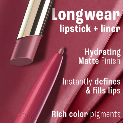 Lakme 9to5 Hya Matte Beach Edit Lipstick+Liner 6- Off Duty Nude- 2.24 g - Image 4