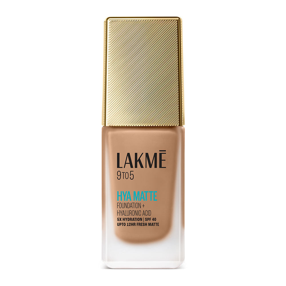Lakme 9to5 Hya Matte Foundation + Hyaluronic Acid Warm Caramel - 25 ml