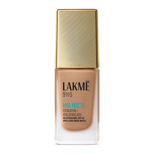 Lakme 9to5 Hya Matte Foundation + Hyaluronic Acid Warm Caramel - 25 ml