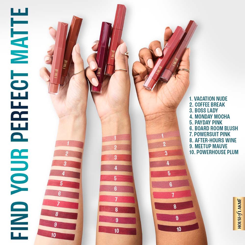 Lakme 9to5 Hya Matte Lip Liquid + Hyaluronic Acid Meetup Mauve 5.3 ml - Image 5