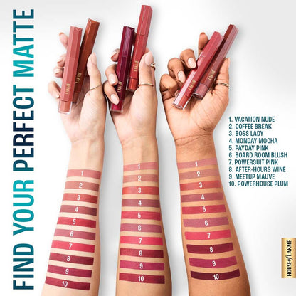 Lakme 9to5 Hya Matte Lip Liquid + Hyaluronic Acid Meetup Mauve 5.3 ml - Image 5