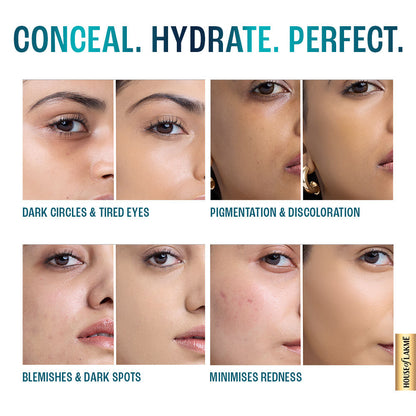 Lakme 9to5 Hya Matte Liquid Concealer With Hyaluronic Acid, Rosehip Oil, Marula Oil, Ultra Breathable Finish, Weightless Formula - Ivory - 2 ml - Image 3