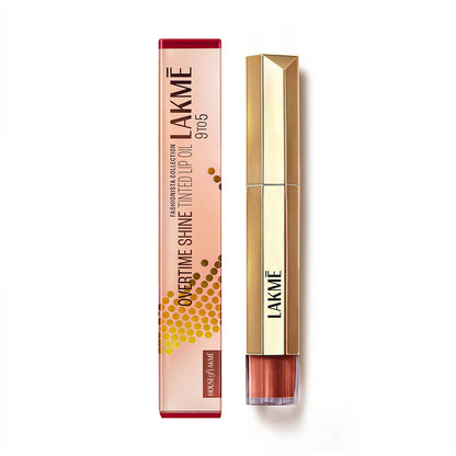 Lakme 9to5 Overtime Shine Tinted Lip Oil With Vitamin E, Shea Butter and Hyaluronic Acid, For Hydrated and Glossy Lips - Cocoa Truffle - 5.3 ml - Image 2
