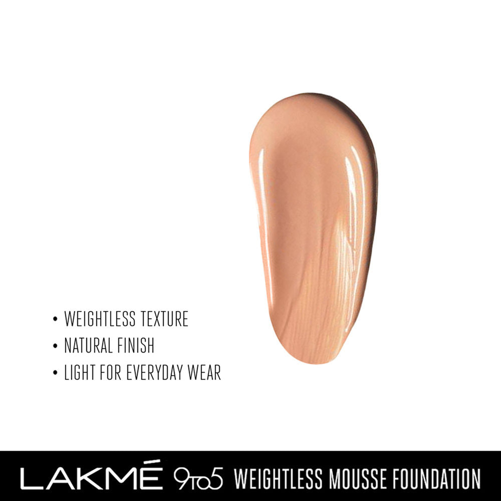 Lakme 9to5 Powerplay Mousse Foundation, Rose Ivory, 25 g - Image 5