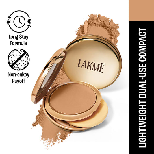 Lakme 9to5 Wet&Dry Compact 30 Cinnamon, 9 g