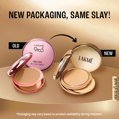 Lakme 9to5 Wet&Dry Compact 30 Cinnamon, 9 g - Image 3