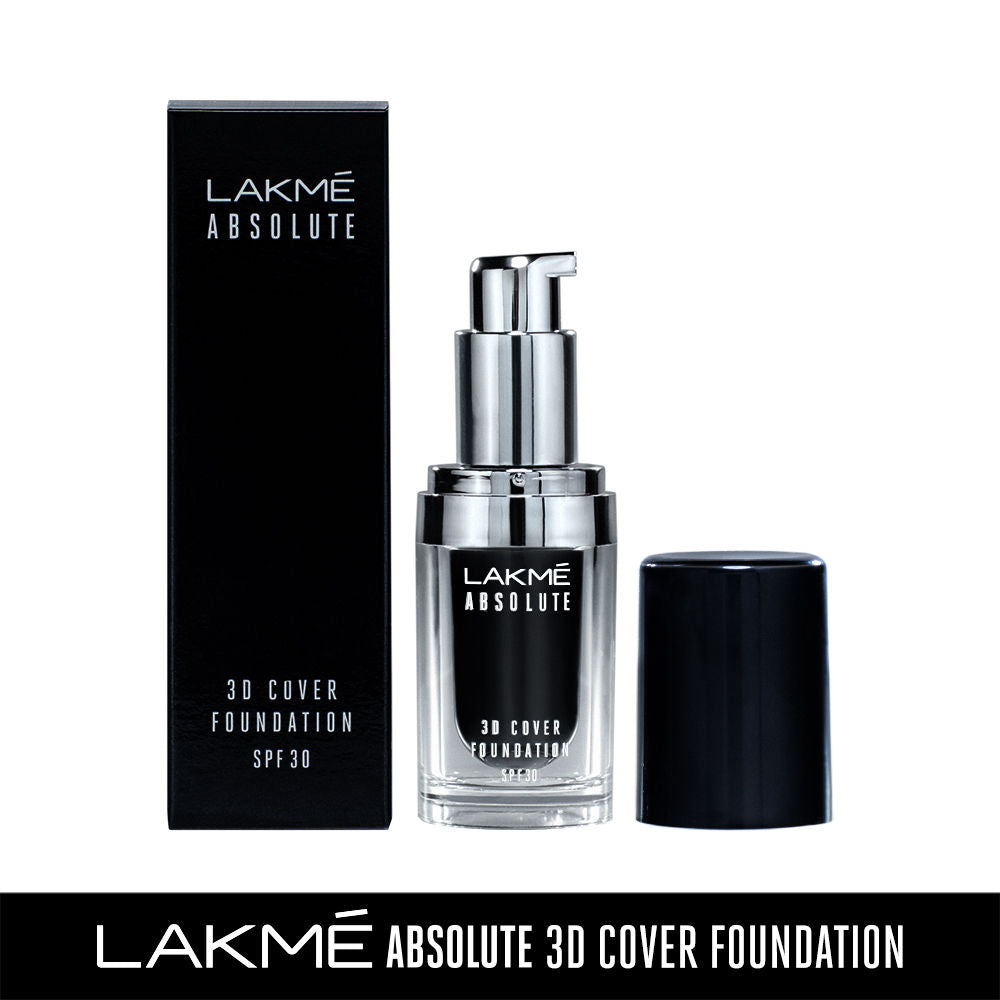 Lakme Absolute 3D Cover Foundation, Warm Beige (15 ml) - Image 3