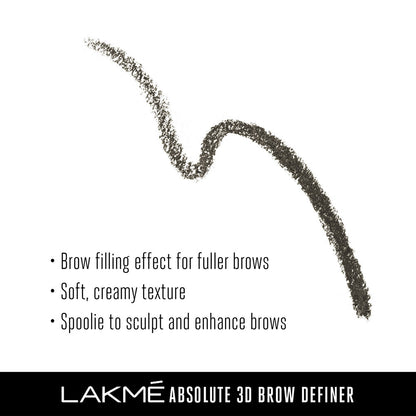 Lakme Absolute 3D Eye Brow Definer Graphite (1.19 g) - Image 4