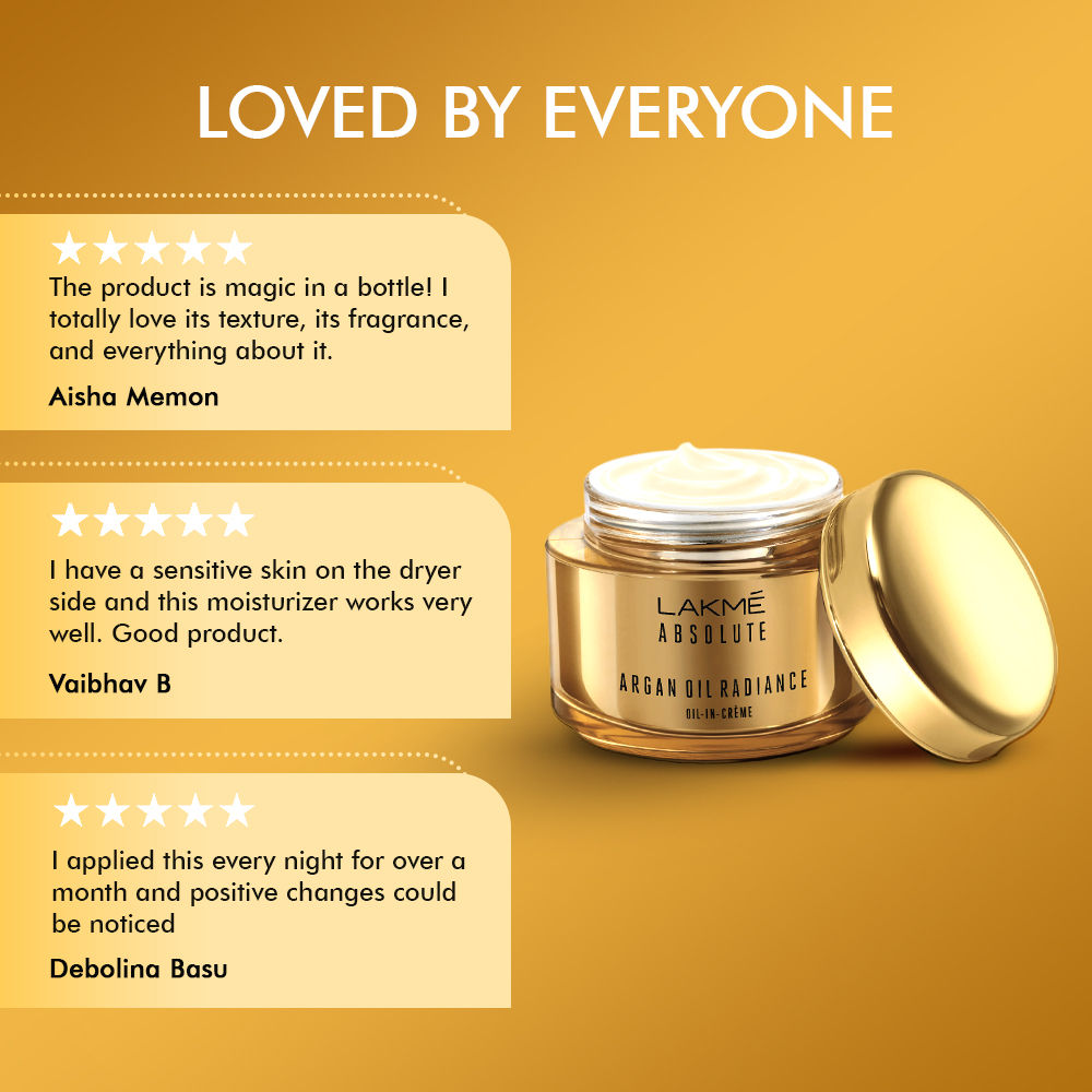 Lakme Absolute Argan Oil Radiance Oil-in-Creme, 50 g - Image 5