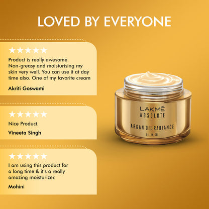Lakme Absolute Argan Oil Radiance Oil-In Gel with Antioxidants, Argan Oil, Superior Nourishment, 50 g - Image 5
