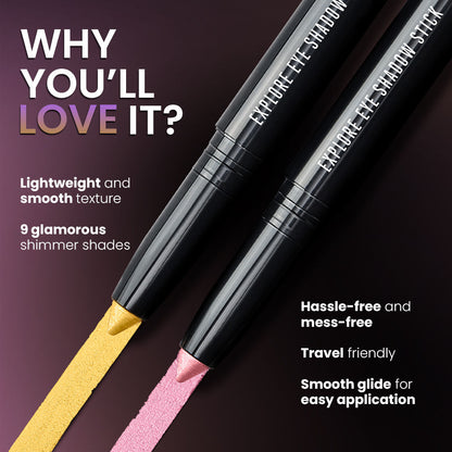 Lakme Absolute Explore EyeShadow Stick Sunset Gold - Image 4