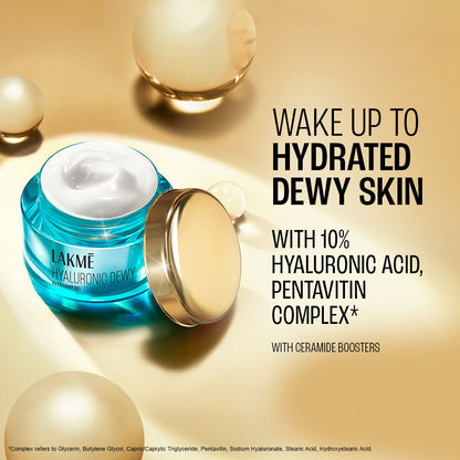 Lakme Hyaluronic Dewy Overnight Gel with Hyaluronic Acid 50 g - Image 5