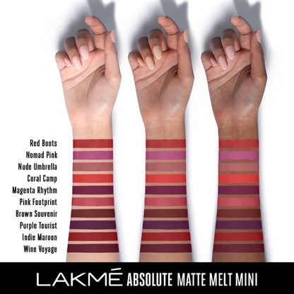 Lakme Absolute Matte Melt Mini Liquid Lip Colour, Purple Tourist, 2.4 ml - Image 5