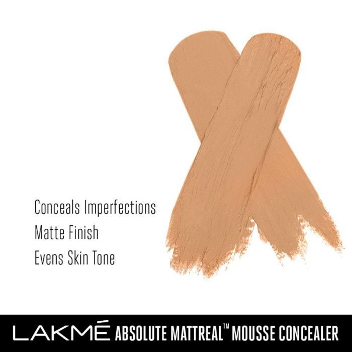 Lakme Absolute Mattreal Mousse Concealer - Natural 02 (9 g) - Image 5