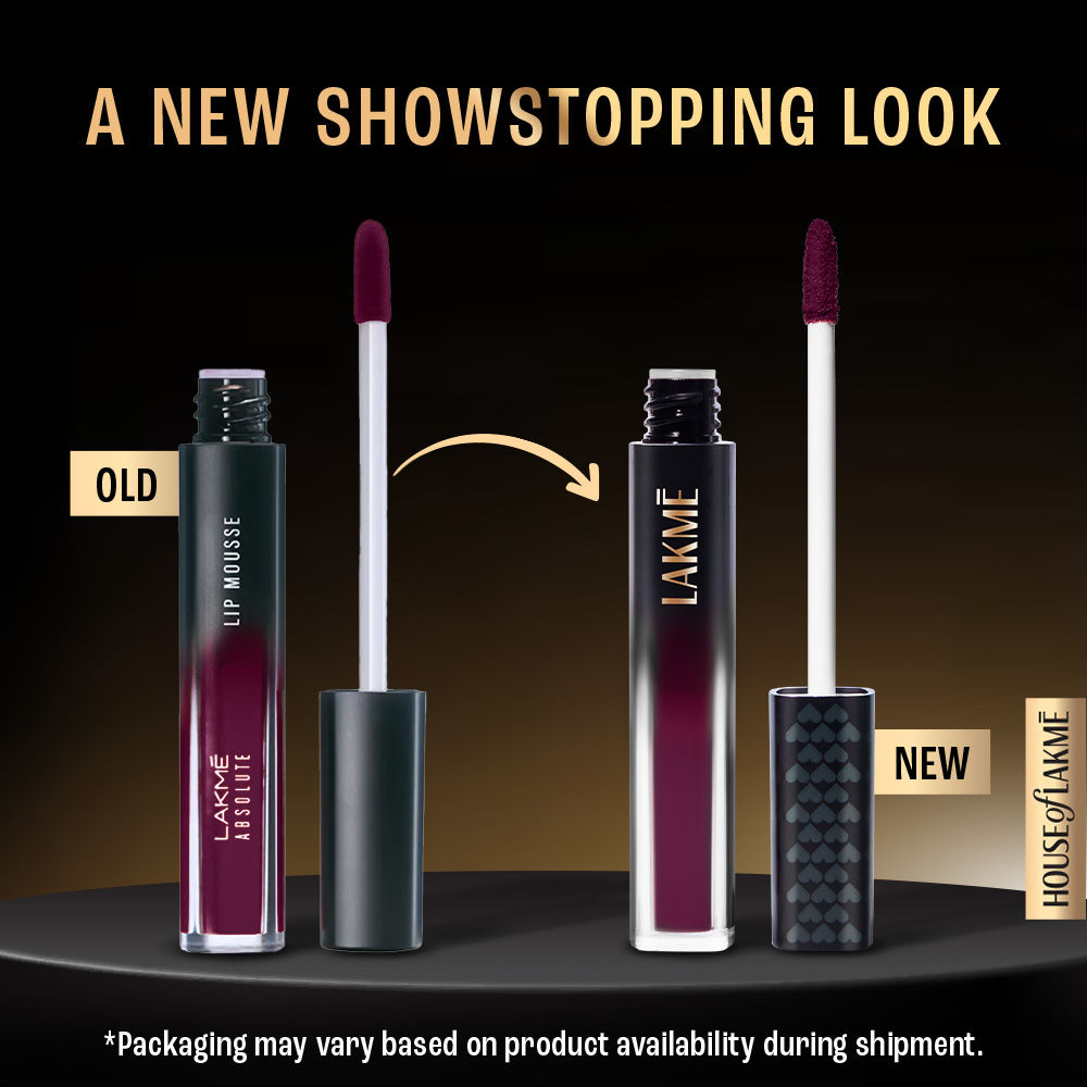 Lakme Absolute Sheer Lip Mousse 103 Dark Cherry - Image 3