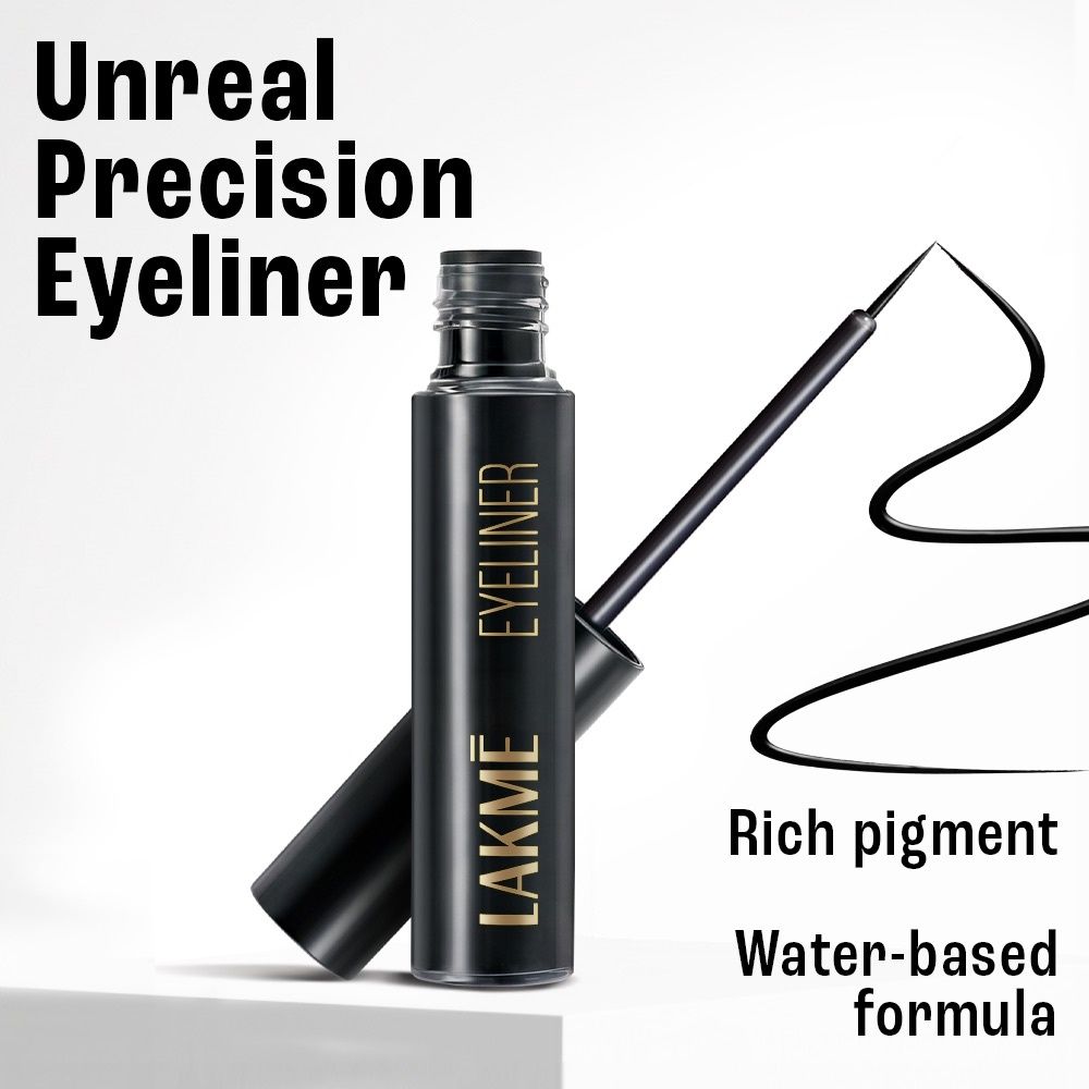 Lakme Unreal Precision Liquid Eye Liner, with Aqua, Liquid Eye Liner for Eyes (4.5 ml)