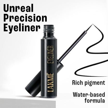 Lakme Unreal Precision Liquid Eye Liner, with Aqua, Liquid Eye Liner for Eyes (4.5 ml)